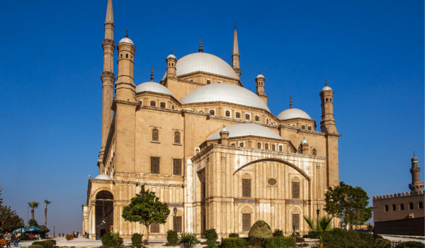 Stunning view of the Mosque of Muhammad Ali during the Private Islamic and Coptic Cairo Day Tour